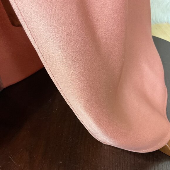 Anthropologie BHLDN Cali Satin Cowl Neck Midi Slip Dress Pink 6 - Picture 5 of 9